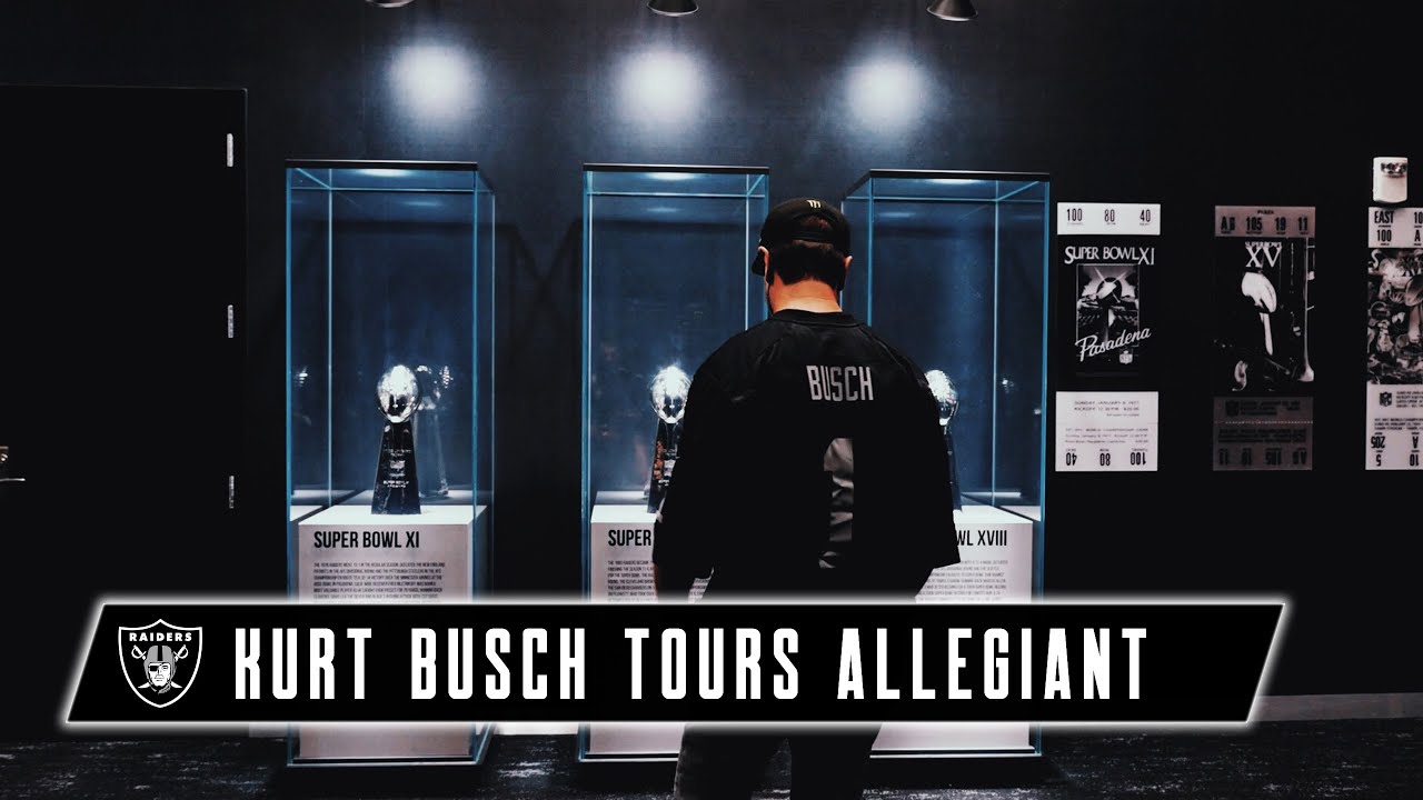 NASCAR Champion Kurt Busch Sees Raiders’ Pedigree While Touring Allegiant Stadium | Raiders