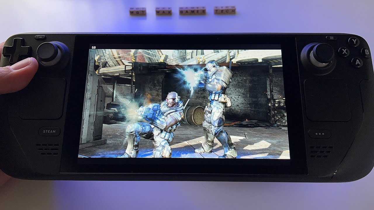 Vanquish - Steam Deck handheld gameplay - max graphics