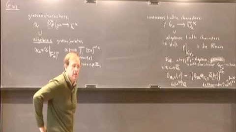 Automorphy: Galois Representations Attached to Automorphic Forms - Richard Taylor