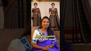 Turn Old Sarees into Designer Anarkali Dresses 😍✨ | Saree Upcycle Fashion Ideas