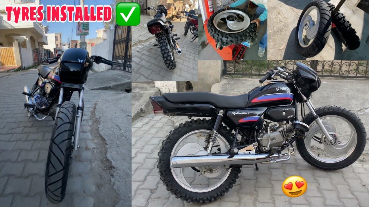 New tyres installed in splendor 🔥