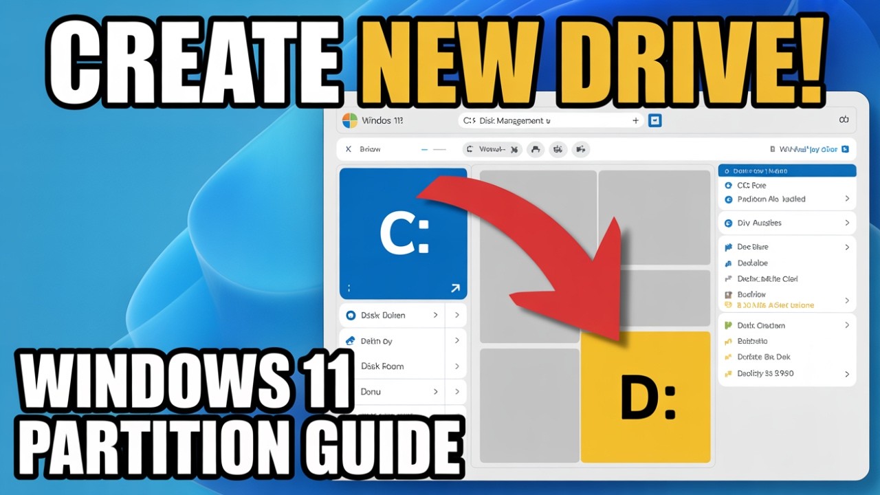 How to Create Partition in Windows 11 | Create New Drive Easily - YouTube