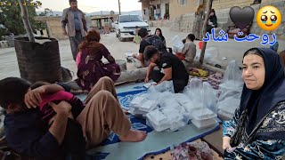 🌾👨‍🌾🍲💖 Sajad & Raheleh’s Rural Life 🌿🏡✨ Endless Efforts 👩‍🍳👨‍🍳🍛🤲 Preparing Food & Sharing with Villa