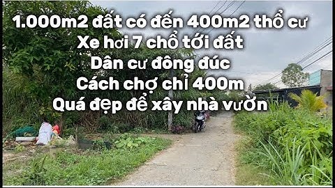 T610🍀Vị trí quá đẹp để làm nhà vườn. 1.000m2 đất có 400m2 thổ giá 1tỷ7. Ôtô 7c tới đất