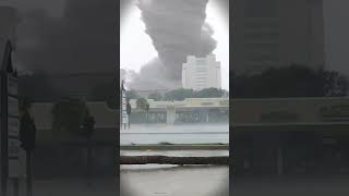 Tornado Damage in Coastal Town #nature #tornado