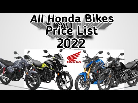 All Honda Bikes New PRICE List 2022 | Whole Honda Bikes with ON ROAD PRICE
