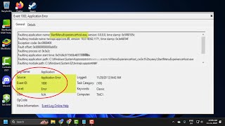 How To Fix StartMenuExperienceHost.exe Error 1000, 1002 on Windows 11/10