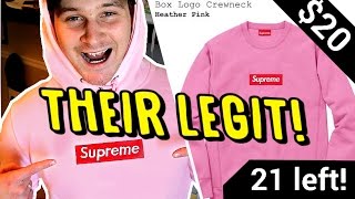 Supreme Heather Pink Box Logo