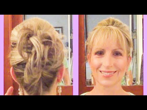 updo-hairstyle-for-short-or-medium-length-hair