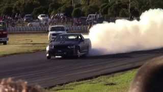 Turbo V8 commodore ute powerskid Powercruise Powerplay #13  Queensland Raceway 18.5.2013