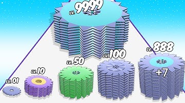 Grinder Run 3D - Level Up Saw Max Level ASMR Gameplay