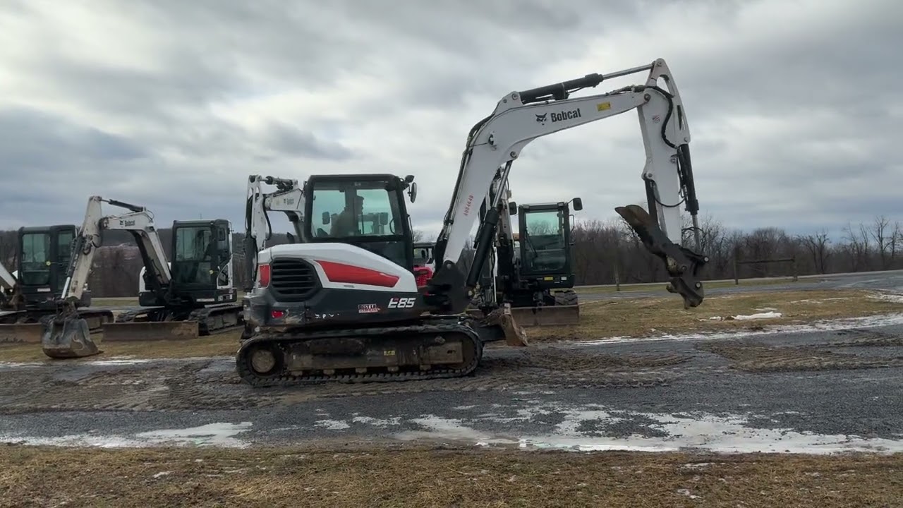 Lot 1833 is a 2018 BobcatE85 Excavator 
