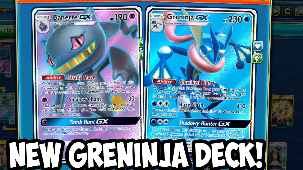 Banette Gxgreninja Gx New Greninja Build Idea Lots Of Damage Spread Deal With Buzzwole Ptcgo