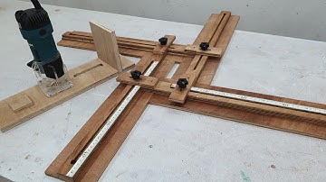DIY An Adjustable Router Jigs And Precise Rulers || Adjustable Router Template