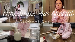 CHRISTMAS EVE SPECIAL • prepping to host, making coquito, &amp; what i got my husband | Abby &amp; Vinny