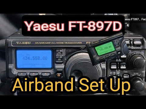 Yaesu FT897 , Airband Set Up - YouTube