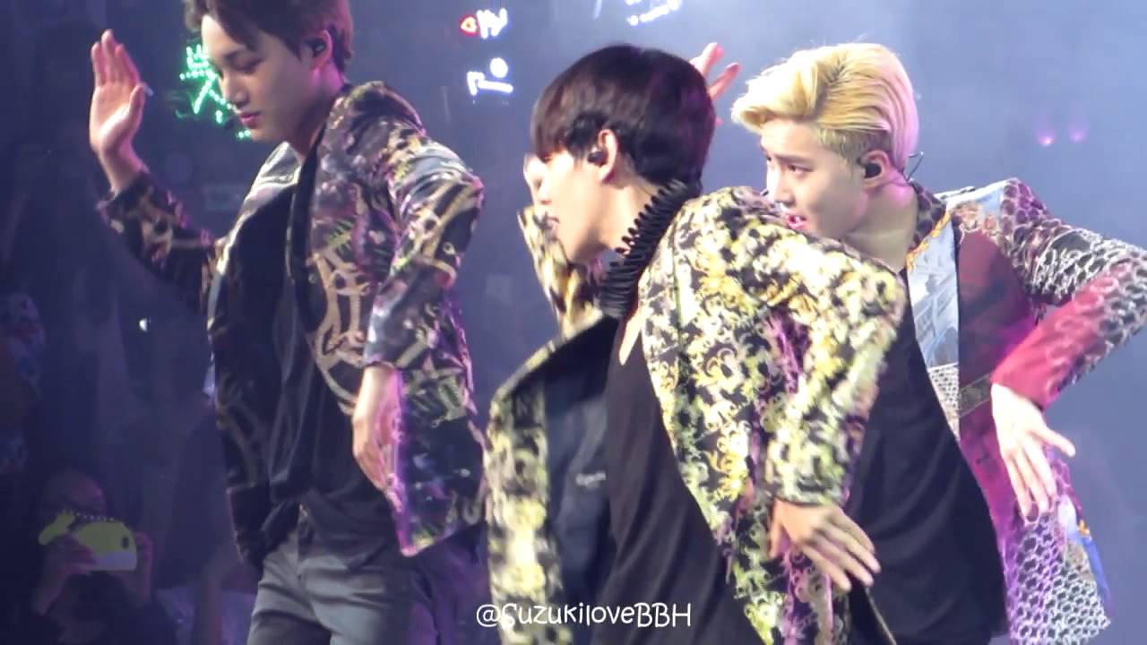 140830 THE LOST PLANET IN GUANGZHOU dance battle + xoxo baekhyun 백현 focus