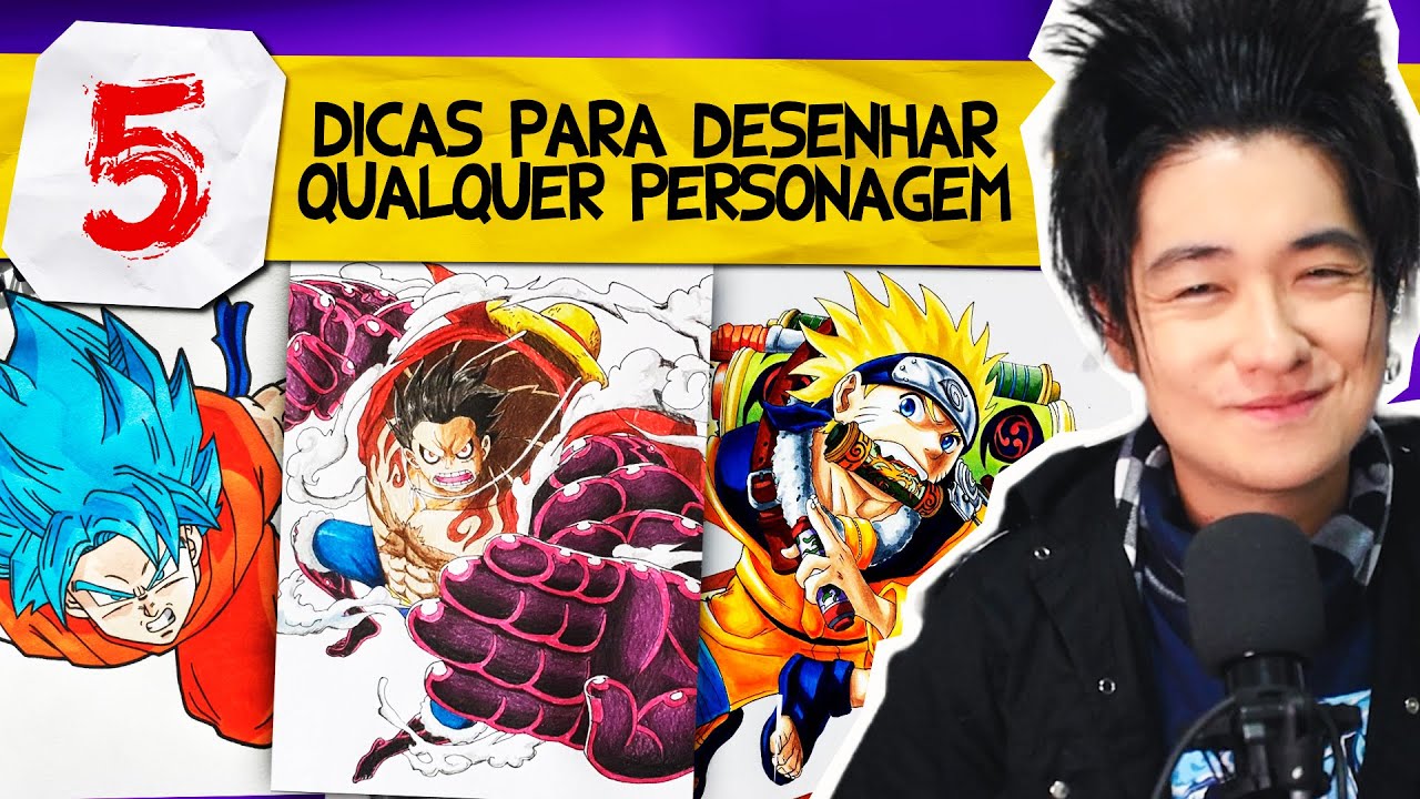 5 dicas para desenhar QUALQUER PERSONAGEM de MANGÁ