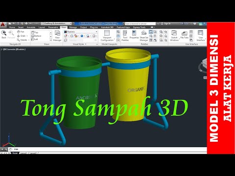 Gambar Model 3d Tong Sampah 7119dtk Tengbot Inventor Youtube Tiga