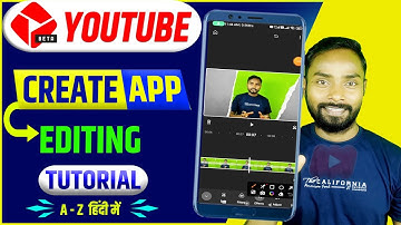 Youtube Create Video Editing Tutorial In Hindi | Youtube Create App Launched | YT Create (HINDI)