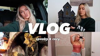 COZY VLOG🦇game day dip, target + spirit halloween