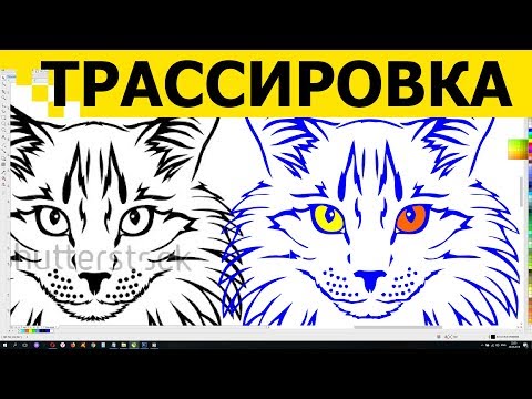 Перевод растра в вектор 🍀 Трассировка изображений фото Как сделать в CorelDraw Корел Дро вектор Урок