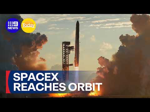 SpaceX rocket reaches orbit for first time | 9 News Australia