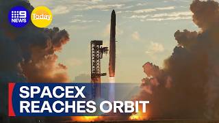 Spacex Rocket Reaches Orbit For First Time 9 News Australia