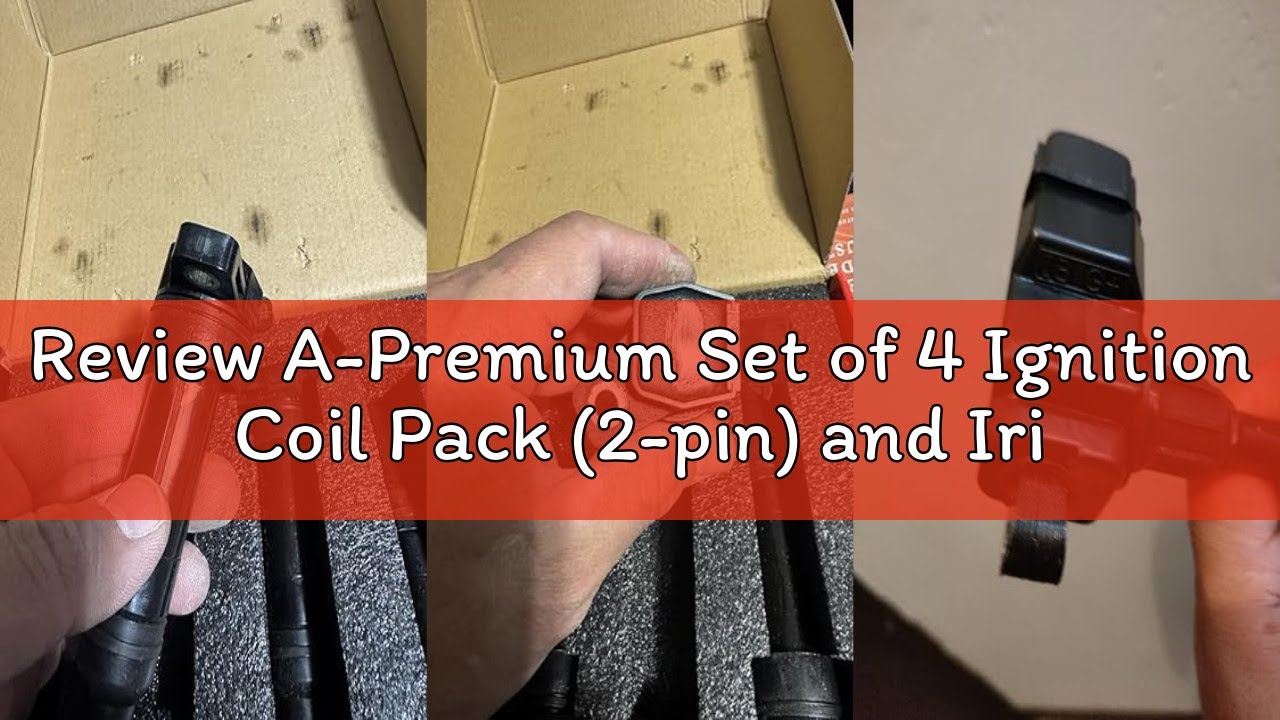 Review A-Premium Set of 4 Ignition Coil Pack (2-pin) and Iridium Spark Plugs Compatible with Hyundai
