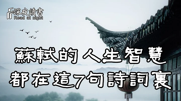睡前读一读苏轼这7句诗词，保藏人生智慧，速看！【深夜读书】 - 天天要闻