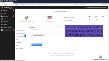 How to Change Your VPS OS Root or Admin Password Using Virtualizor - Rad Web Hosting
