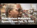 Nelson Mandela Gives Speech After Release From Prison on Feb. 11, 1990 | NowThis