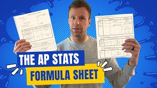 The AP Statistics Exam Formula Sheet - What's On It and Examples