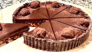 Tarte caramel chocolat أحلى تارت بالشوكولا و الكاراميل فيها التعليكة و القرمشة و لذة الشوكولا