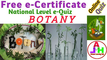 Botany Quiz | Online Quiz on Botany | Online Quiz Certificate