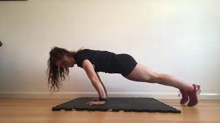 Forward leaning plank