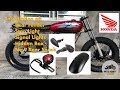 Part 5-Honda TMX 155 “SCRAMBLER BUILD” - Rear fender, Stop Light, Signal Light & Hidden box