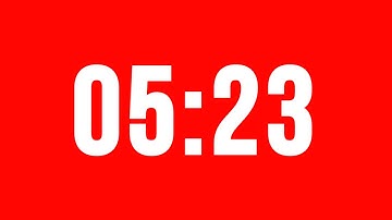 5 Minute 23 Second Timer With Alarm Without Music