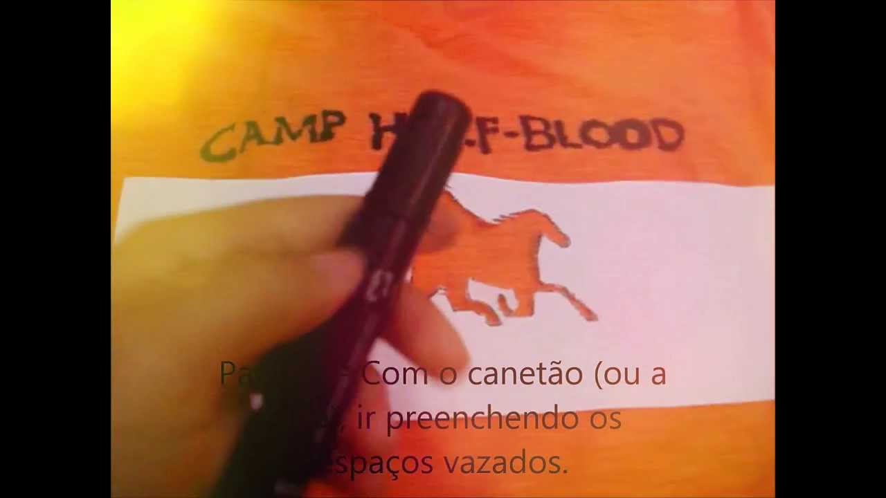 Camiseta Acampamento Meio-Sangue (Percy Jackson)