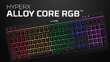 Review em vídeo: Teclado de membrana gamer RGB - HyperX Alloy Core RGB