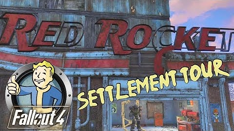Red Rocket Settlement Tour - The Story So Far - Fallout 4 (No Mods Build PS4 / PS5)
