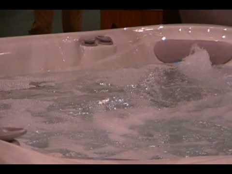 Oregon HotSpring Spas' Booth at the Portland Spring Home & Garden Show sauna temperature