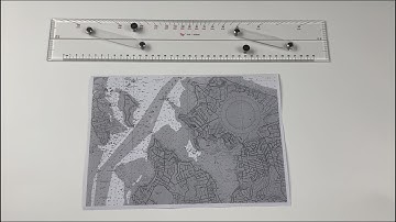 How to use parallel rulers on nautical chart for navigation