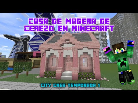🌸 Casa de Cerezo en Minecraft 1.20 Tutorial completo ⬇