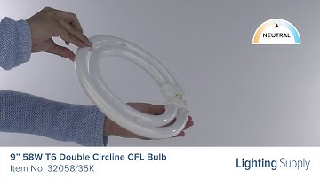 TCP 9” 58W T6 Double Circline CFL Bulb (32058/35K)