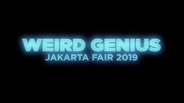 VJing for WEIRD GENIUS at JAKARTA FAIR 2019