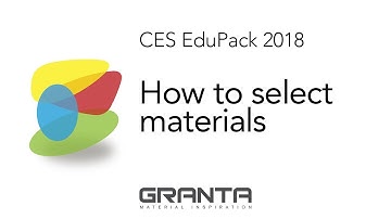 How to select materials in CES EduPack