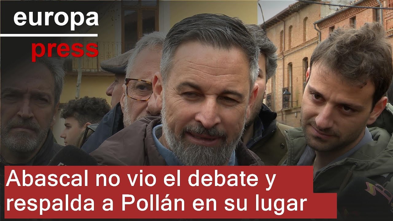 Abascal no vio el debate, 