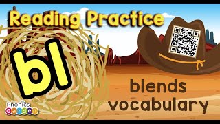 BL Blend | Blue Grass Phonics | Practice Reading | Phonics Garden
