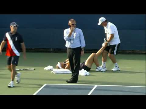 Sabine Lisicki injured at 2009 US OPEN